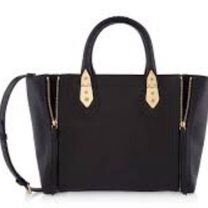 Henri Bendel A-List Woven Satchel Purse